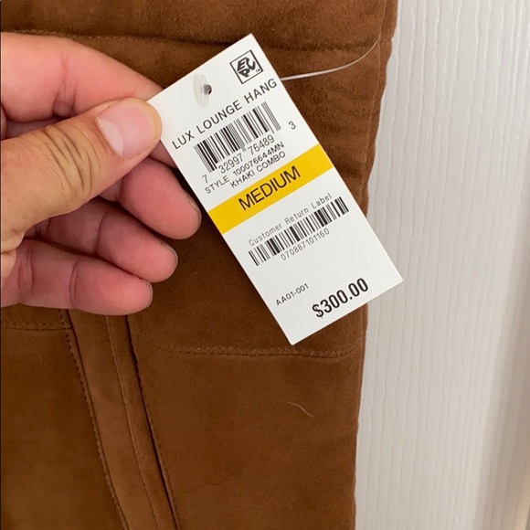 Tasso Elba Mens Suede Winter Vest - Picture 8 of 8